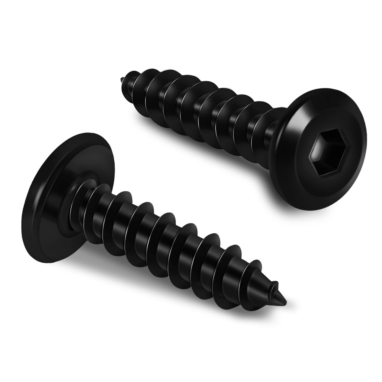 MewuDecor M4 x 12mm Flat Head Socket Cap Self Tapping Screws, 304 Stainless S…