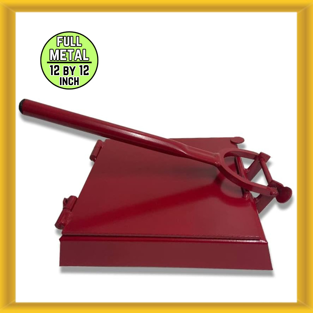 Manual Flower/Corn All Metal Tortilla Maker Press 12×12″ Square Made in Mexico