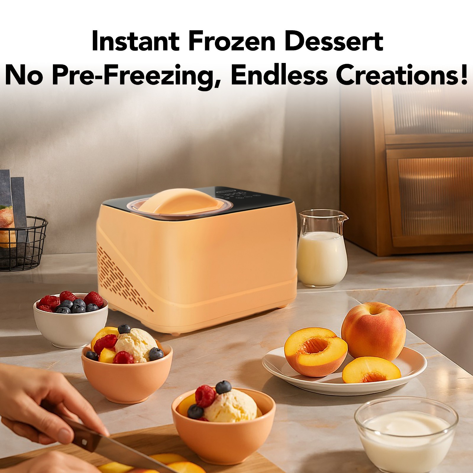 Whynter ICM-080-HP 0.8 Quart Compact Personal Automatic Ice Cream Maker