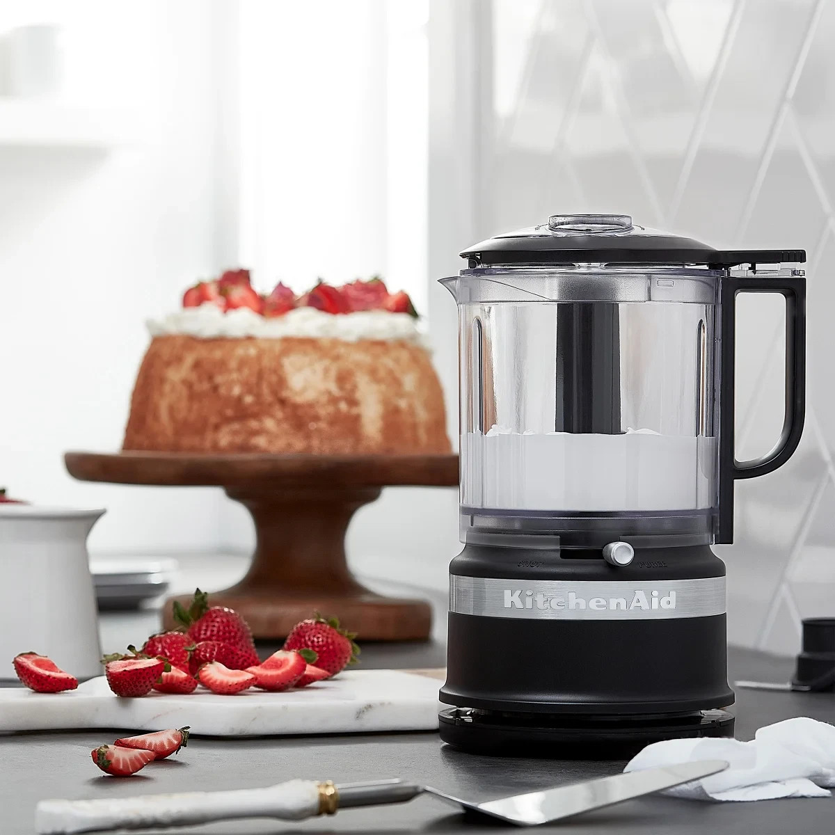 KitchenAid Compact 5-Cup Food Chopper, Dishwasher Safe Parts and Two Speeds