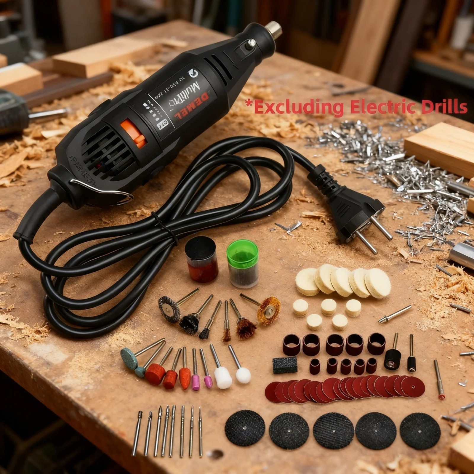 40pcs Mini Electric Drill Rotary Tool Accessory Kit Grinding Polishing Sanding S