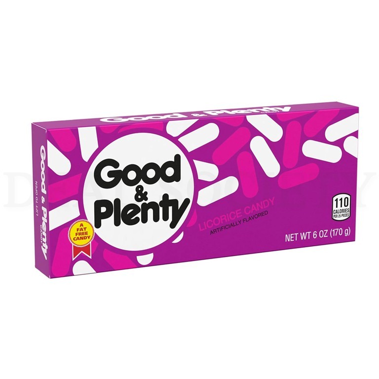 Good & Plenty Fat Free Licorice Candy 6oz Lot of 12 Boxes