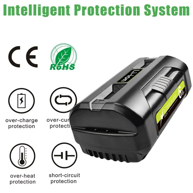 40V 6.0Ah Max Battery For Ryobi 40 Volt Lithium-ion OP4050 OP40601 High Capacity