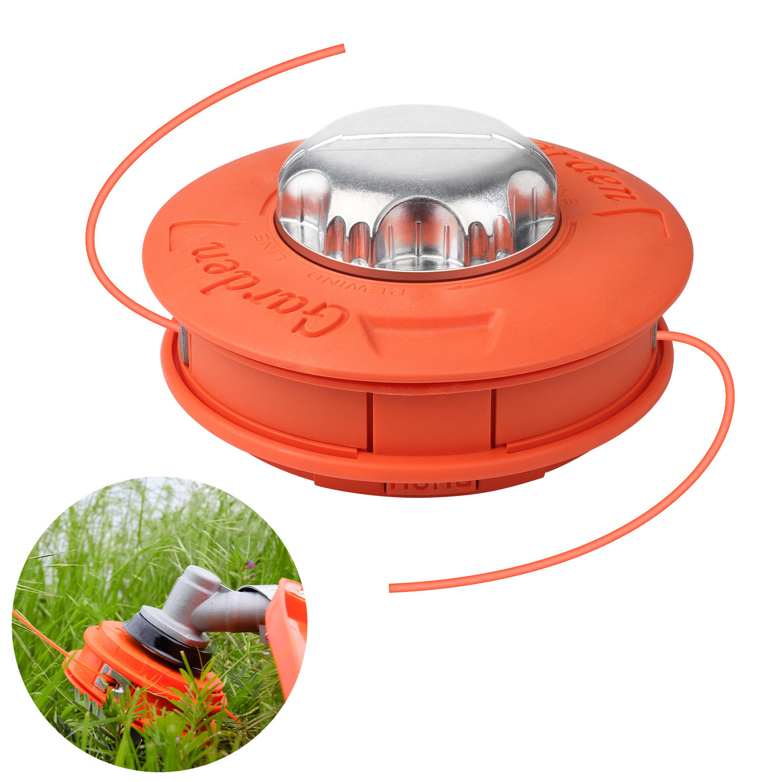 Universal Replace Lawn Trimmer Head for Weed Wacker, Garden Grass Cutting Tools