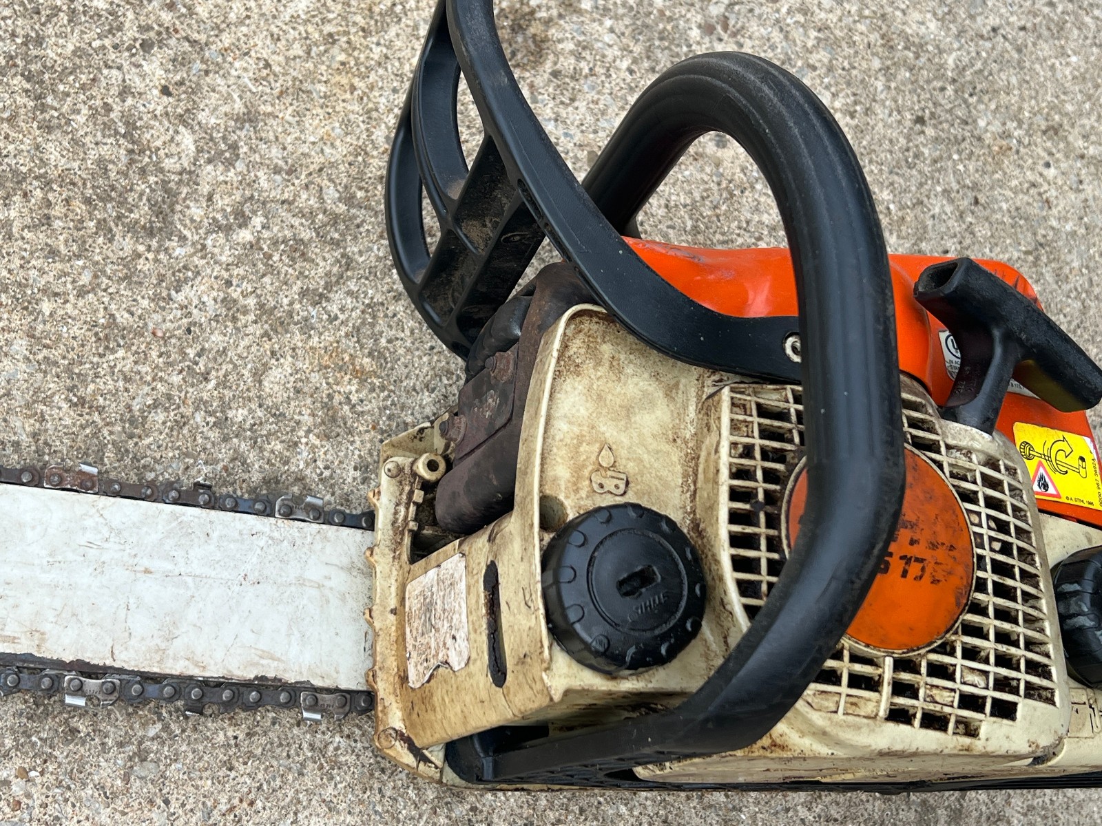 Stihl ms 170 chainsaw – runs