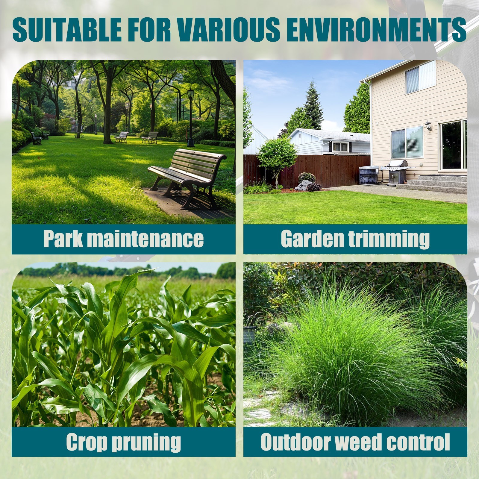 Electric Cordless Grass String Trimmer Lawn Edger Weed Wacker Cutter & 2 Battery
