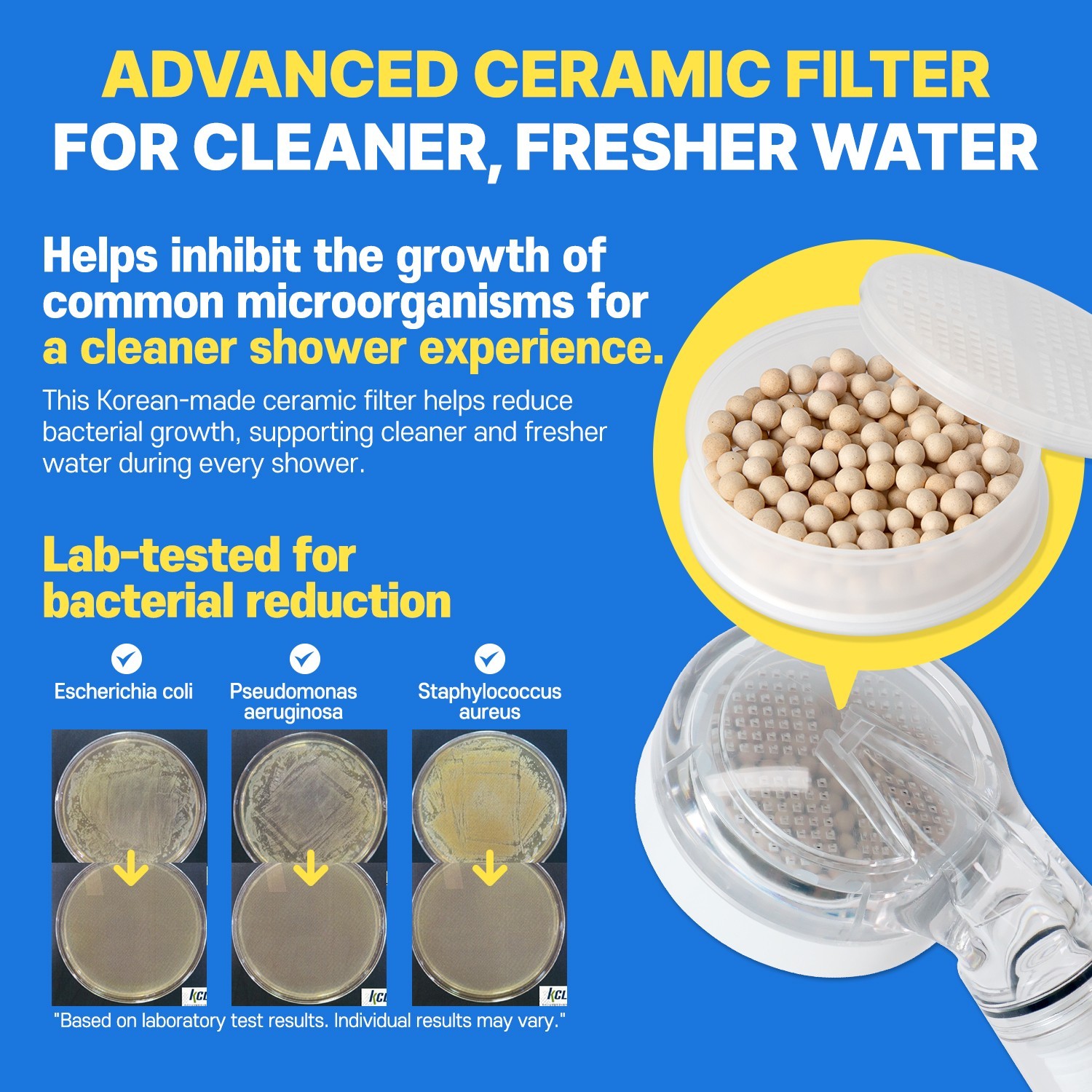 ATOJET Filter Showerhead | Single 1 month Set (Hose, Mount, Teflon Tape, Wrench)