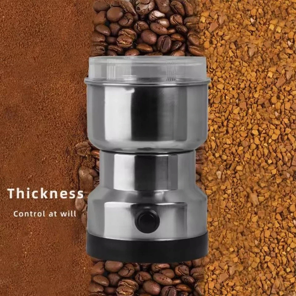 Electric Coffee Grinder Bean Spice Herb Nut Seed Crusher Mill Blender Stainless
