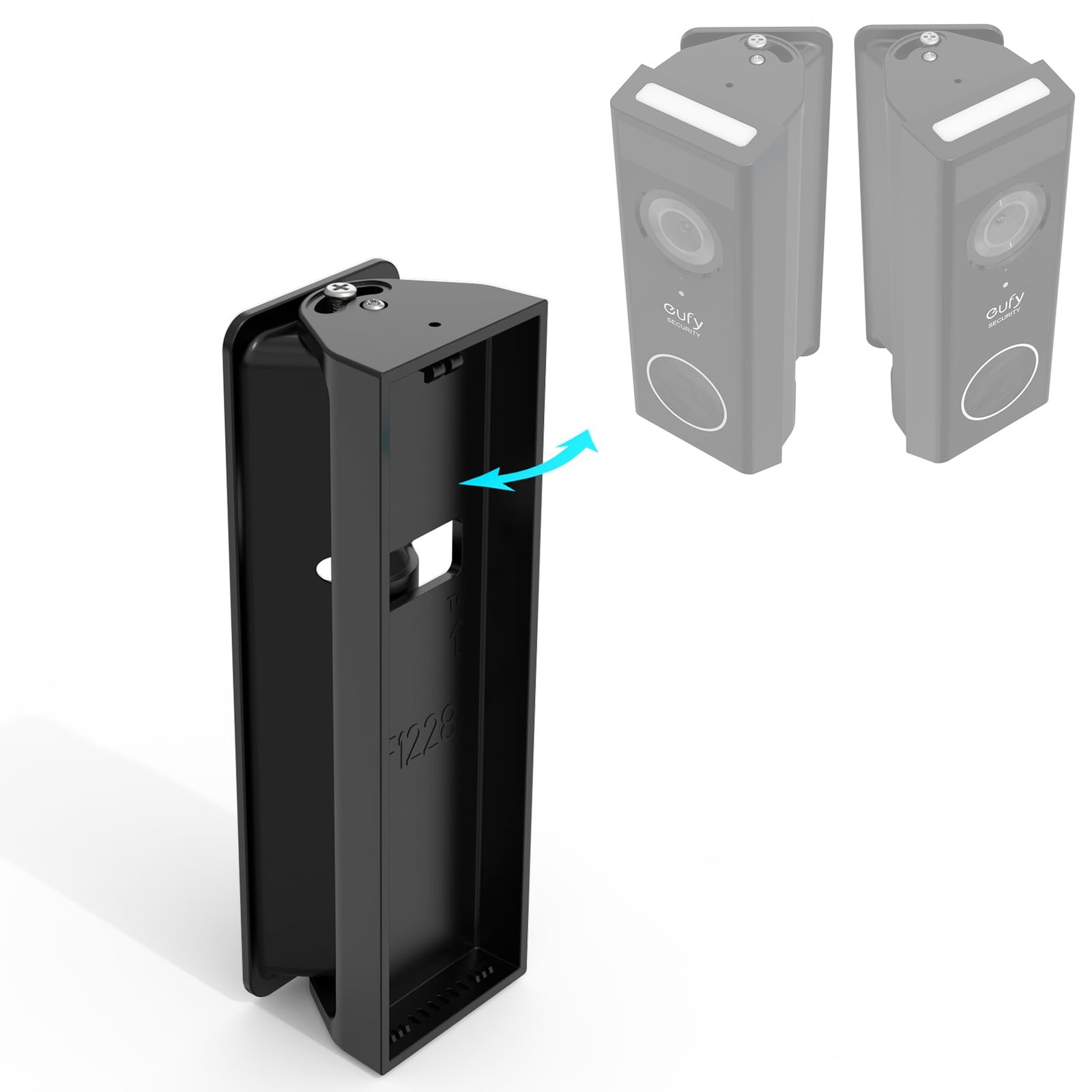 Adjustable 0-35 Degree Doorbell Angle Mount for eufy Security Video Black