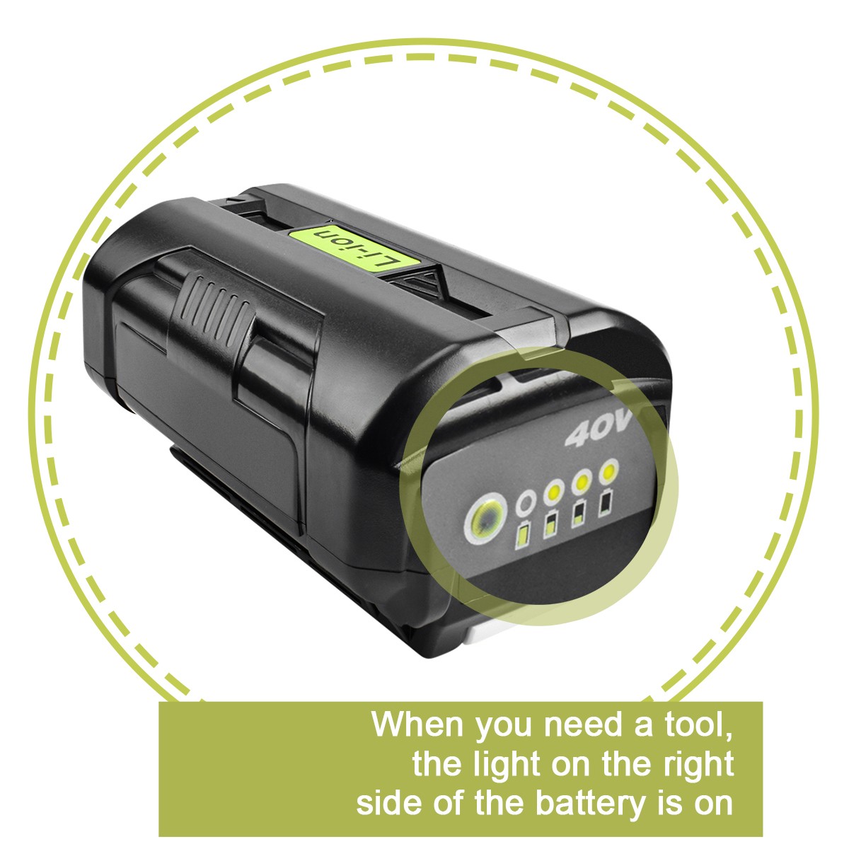 6-8-9Ah Battery for Ryobi 40 Volt Lithium OP4050 OP40602 OP40261 OP4060 OP4030