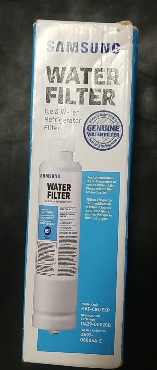 NEW Samsung Refrigerator Ice, Water Filter DA29-00020B HAF-CIN/EXP DA97-08006A-E