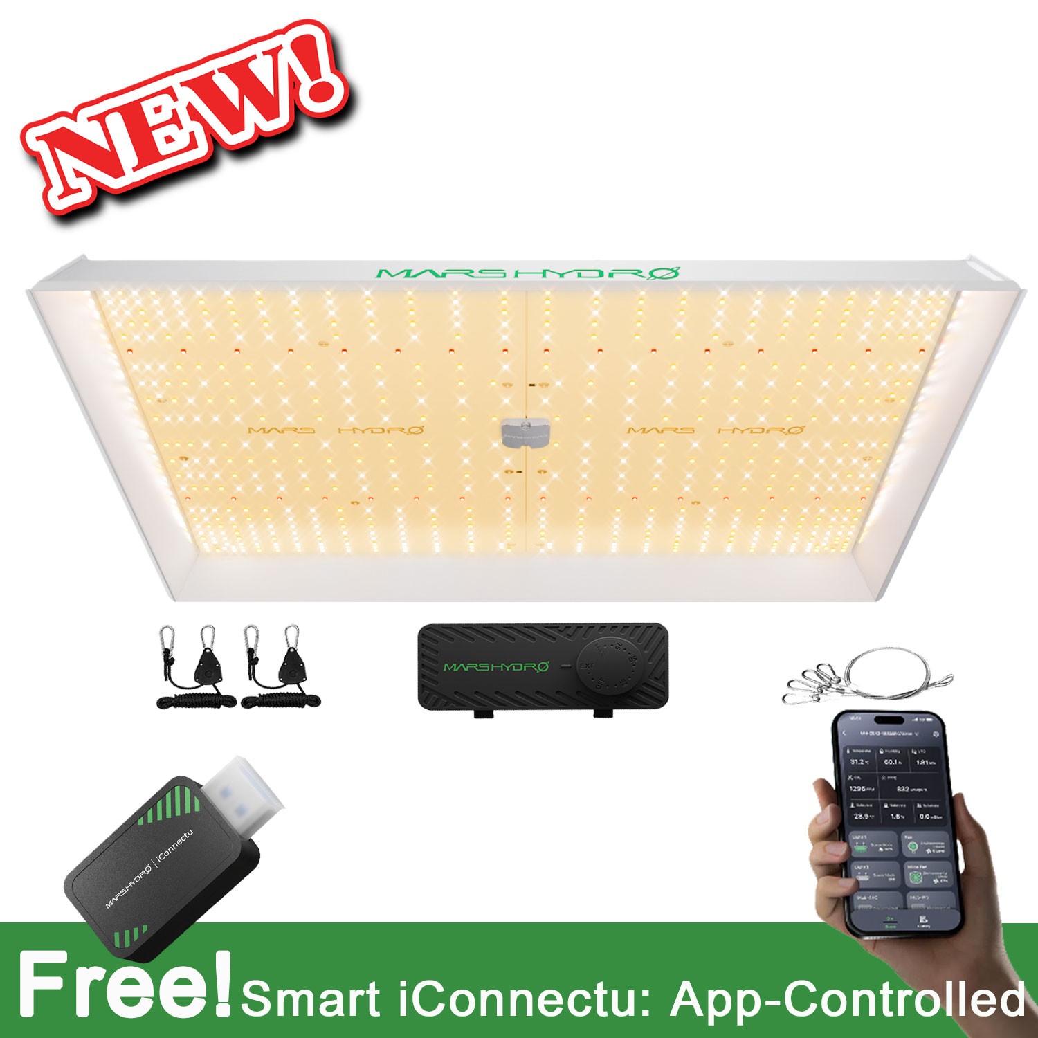 MARS HYDRO TSW 2000 Led Grow Light Full Spectrum for Indoor Plants Grow Tent Kit