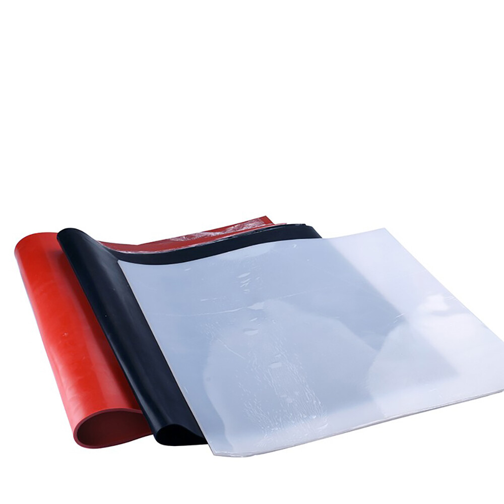 500x500mm Soft Silicone Rubber Sheet Mat Gasket Red Black White Thick 0.1mm-6mm