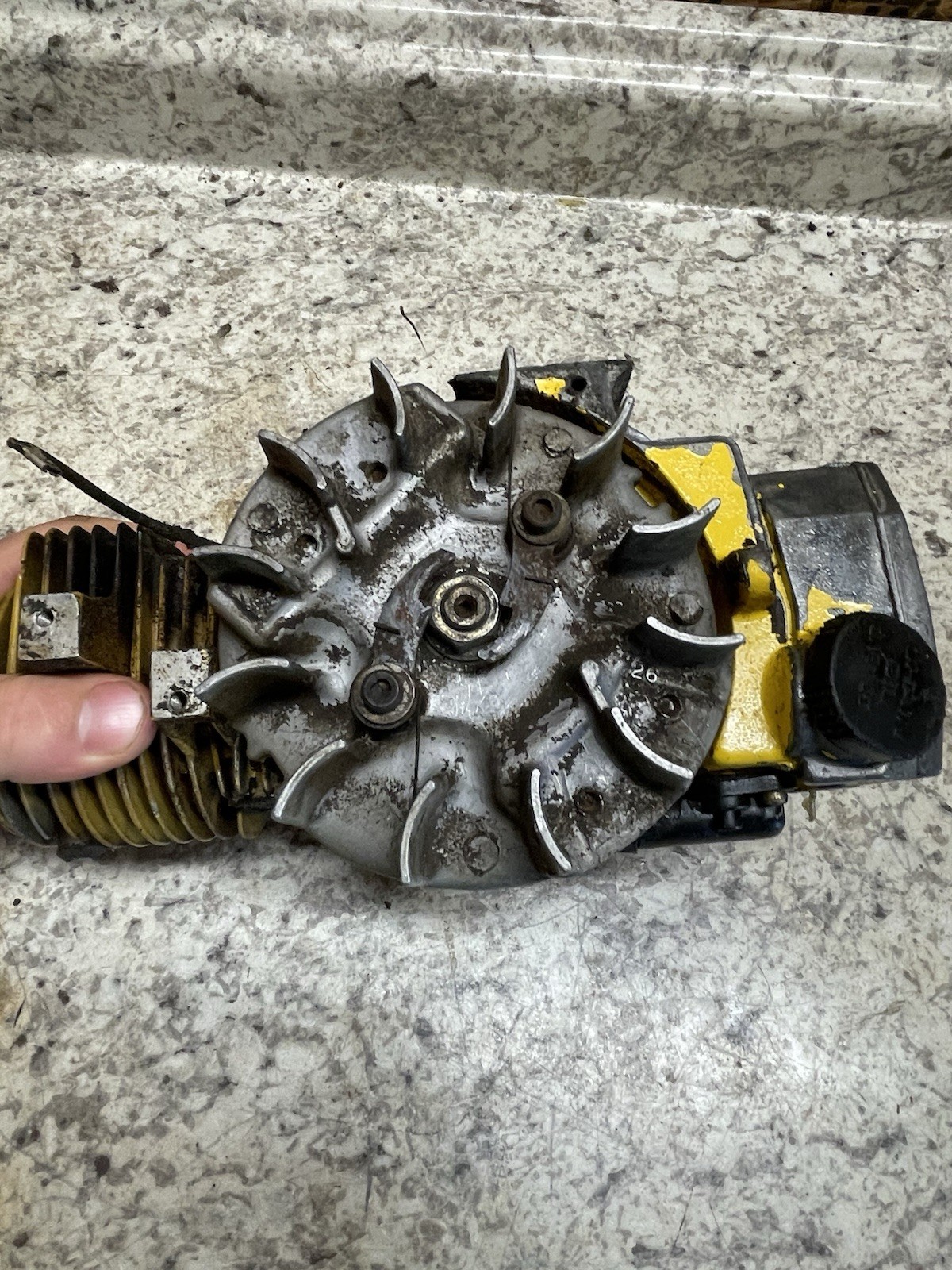 OEM Vintage McCulloch Chainsaw Engine, Untested, Unknown Model, Spins Freely