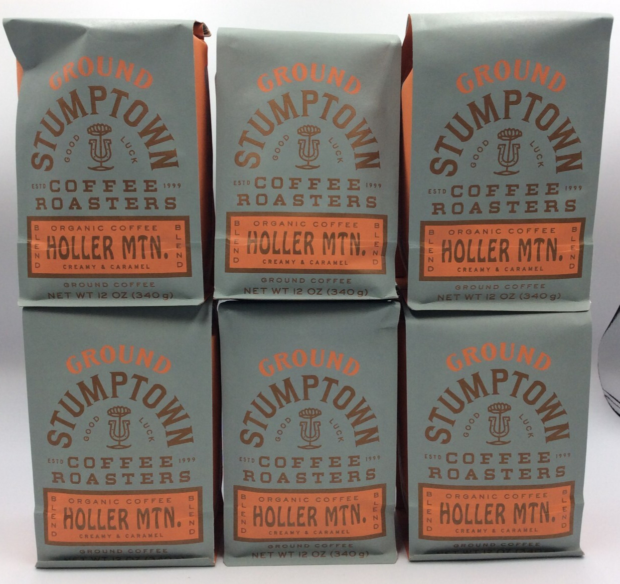 Stumptown Holler Mountain Creamy Caramel Organic Ground Coffee, 6 BAGS, AUG/2026