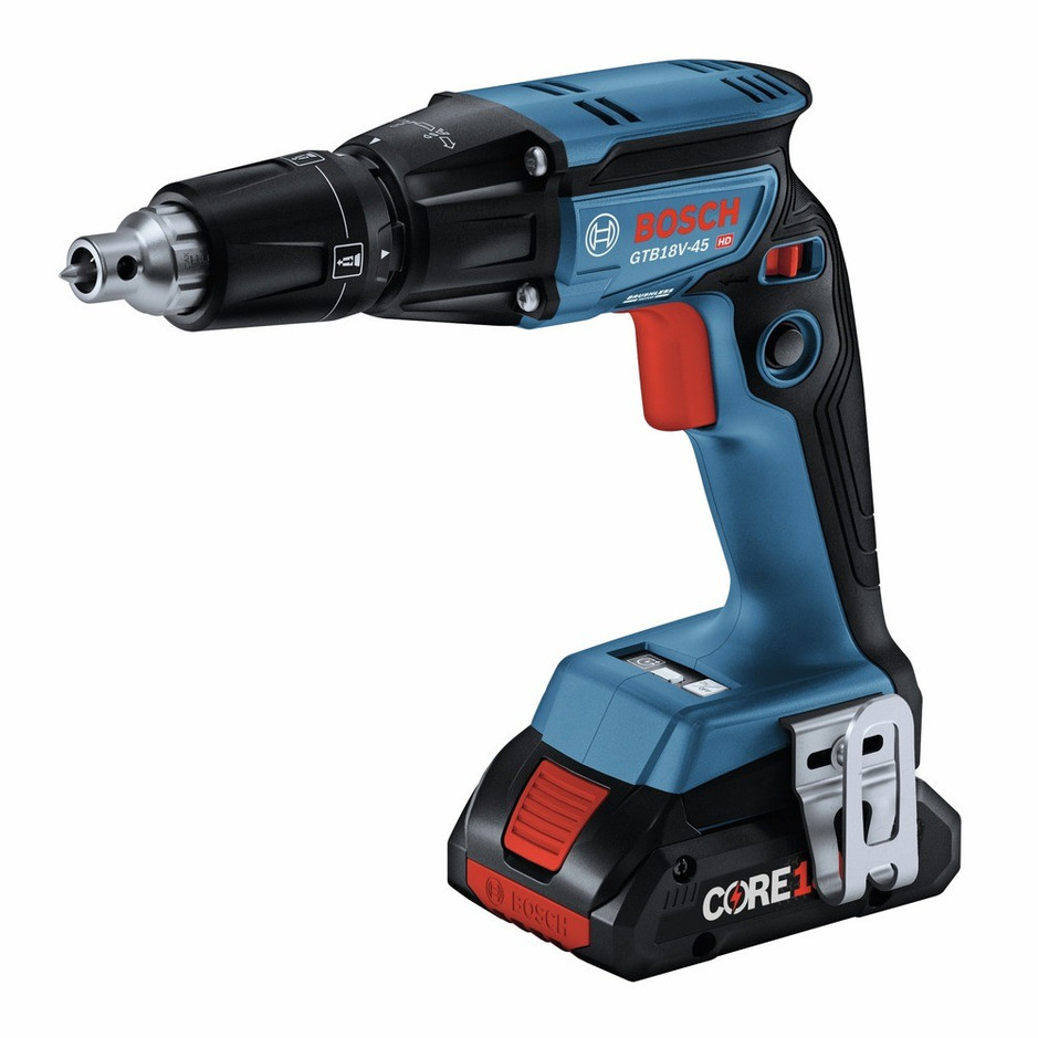 BOSCH 18V 1/4 in Hex Screwgun Kit Battery & Charger GTB18V-45B15-RT *REFURBISHED