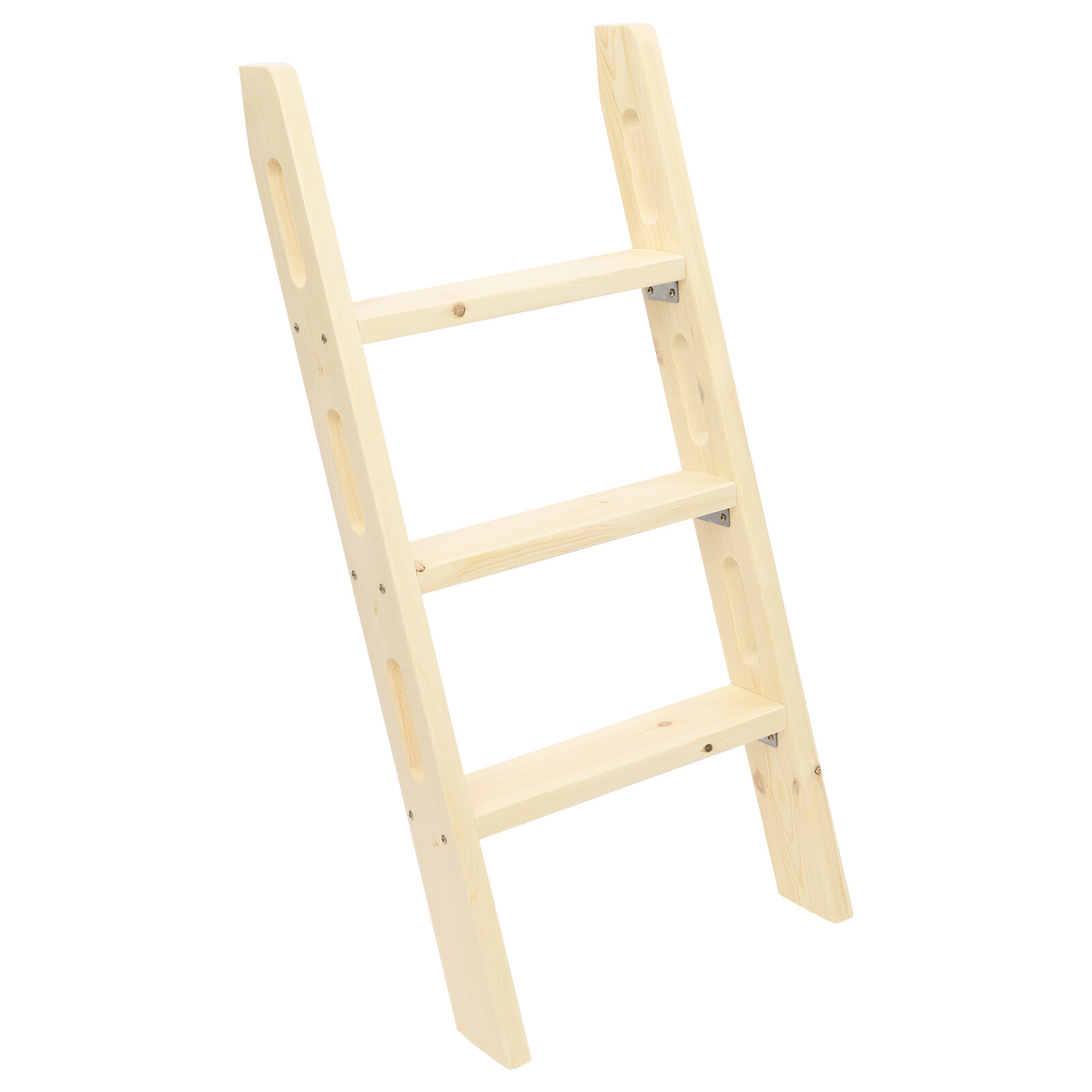 3 Steps Solid Wood Bed Ladder, Durable Step Ladder, for Dorm, Teens Adults Room