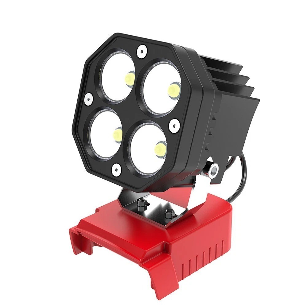 40W LED Work Light Compatible with Milwaukee 18V Battery, 6000ml 6500K Light