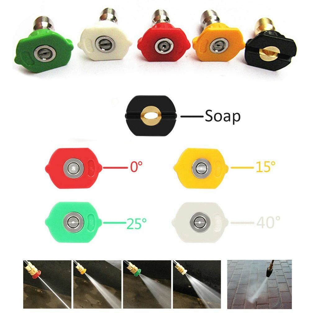 4.0GPM High Pressure Washer Rotating Turbo Nozzle Spray Tip 4000PSI 1/4″ Quick