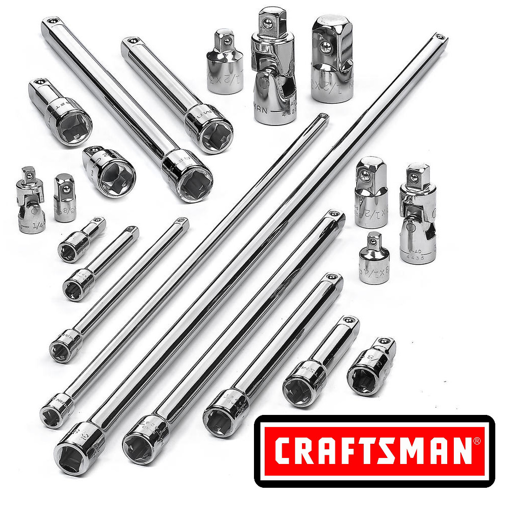 NEW Craftsman Socket Extension 1/4″ , 3/8″ or 1/2″ in. Drive Bar Any Size, ext