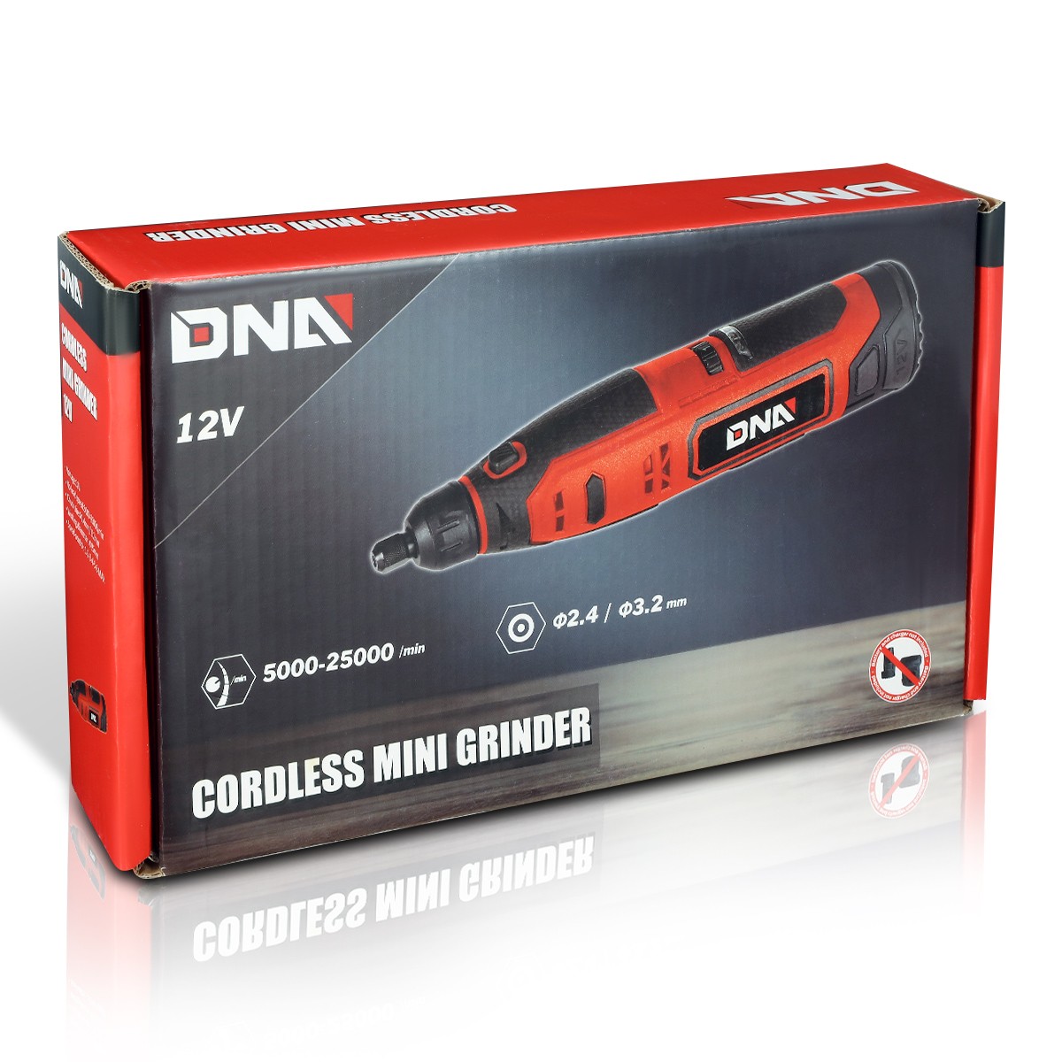 DNA Motoring 12V Electric Mini Grinder Set Grinding Polishing Drilling Tool Red