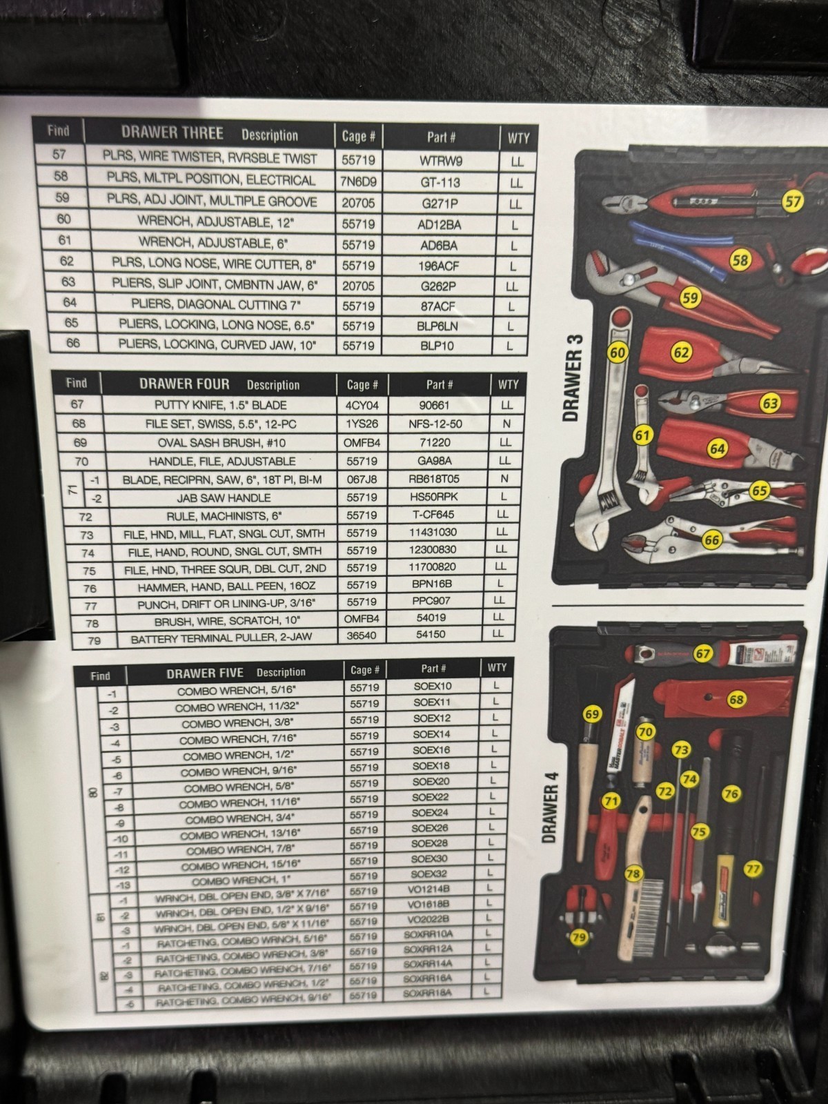 Snap-On NEW GMTK Complete Series 2 GMTK 6-Drawer General Mechanics Tool Kit !!