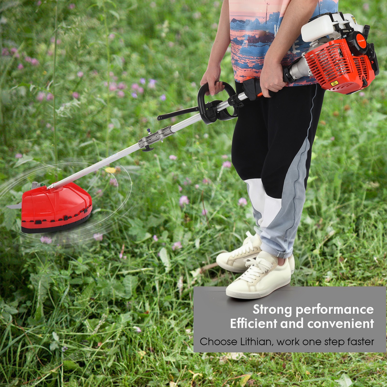 5-in-1 Multi-Functional Trimming Tools Gas Hedge Trimmer 52CC Weed Eater Cutter