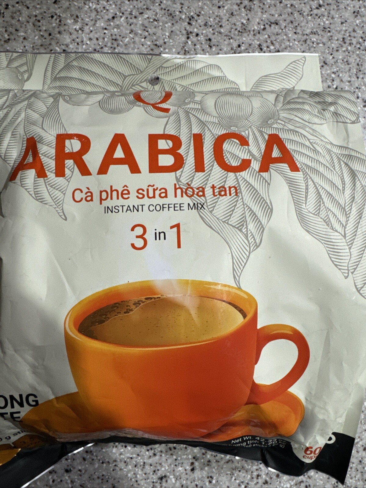 ARABICA INSTANT VIETNAMESE COFFEE 3IN1 60 STICKS *20G