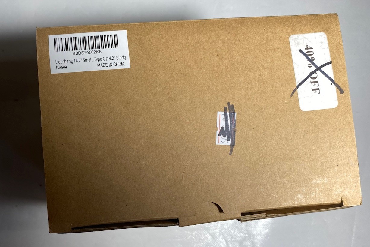 NEW- 14.2 IN Touch Table Lamp USB Adapted Small Black