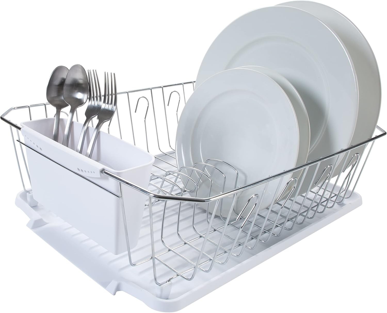 Kitchen Dish Rack Food Products Drying Rack Large, White For Dish Drainer