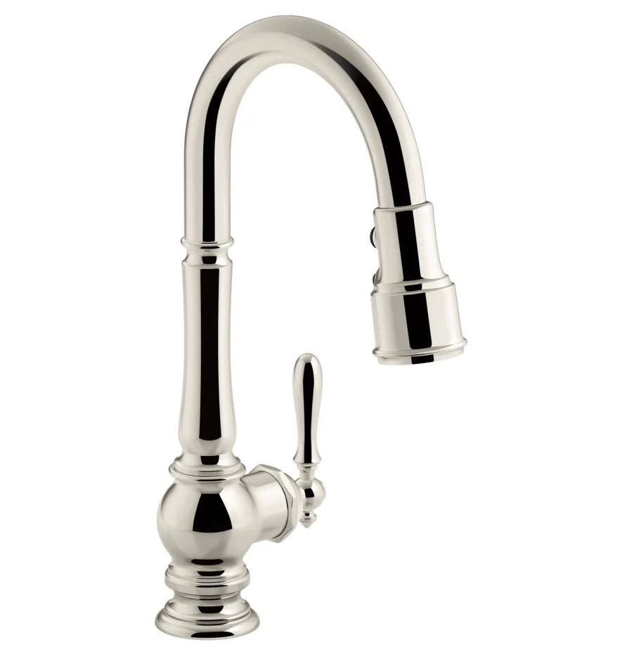 Kohler K-99261-SN Artifacts Pull Down Spray Kitchen Faucet Polished Nickel New