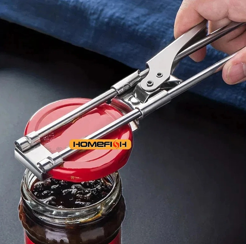 1pc Adjustable Stainless Steel Bottle & Jar Opener Kitchen Screw Tool – NEW