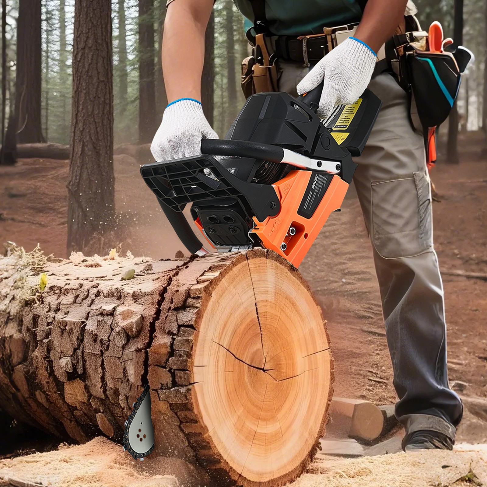 VEVOR 62cc Gas Chainsaw 3.8 HP Gas Powered 20 inch Chainsaw For Wood Cutting