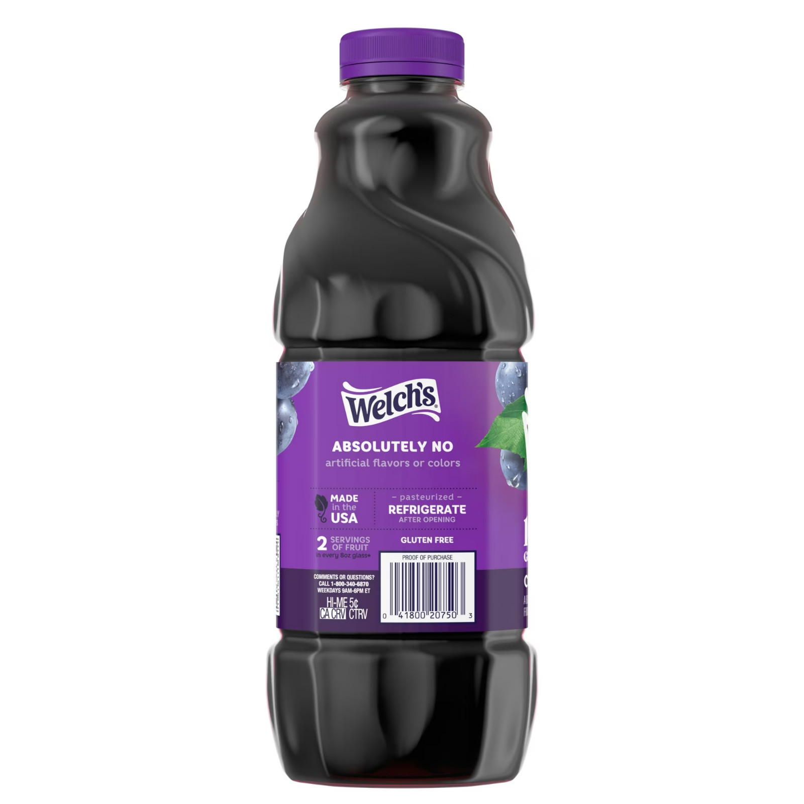 Welch’s 100% Grape juice, concord Grape, 64 fl oz bottle…. 2 Pack