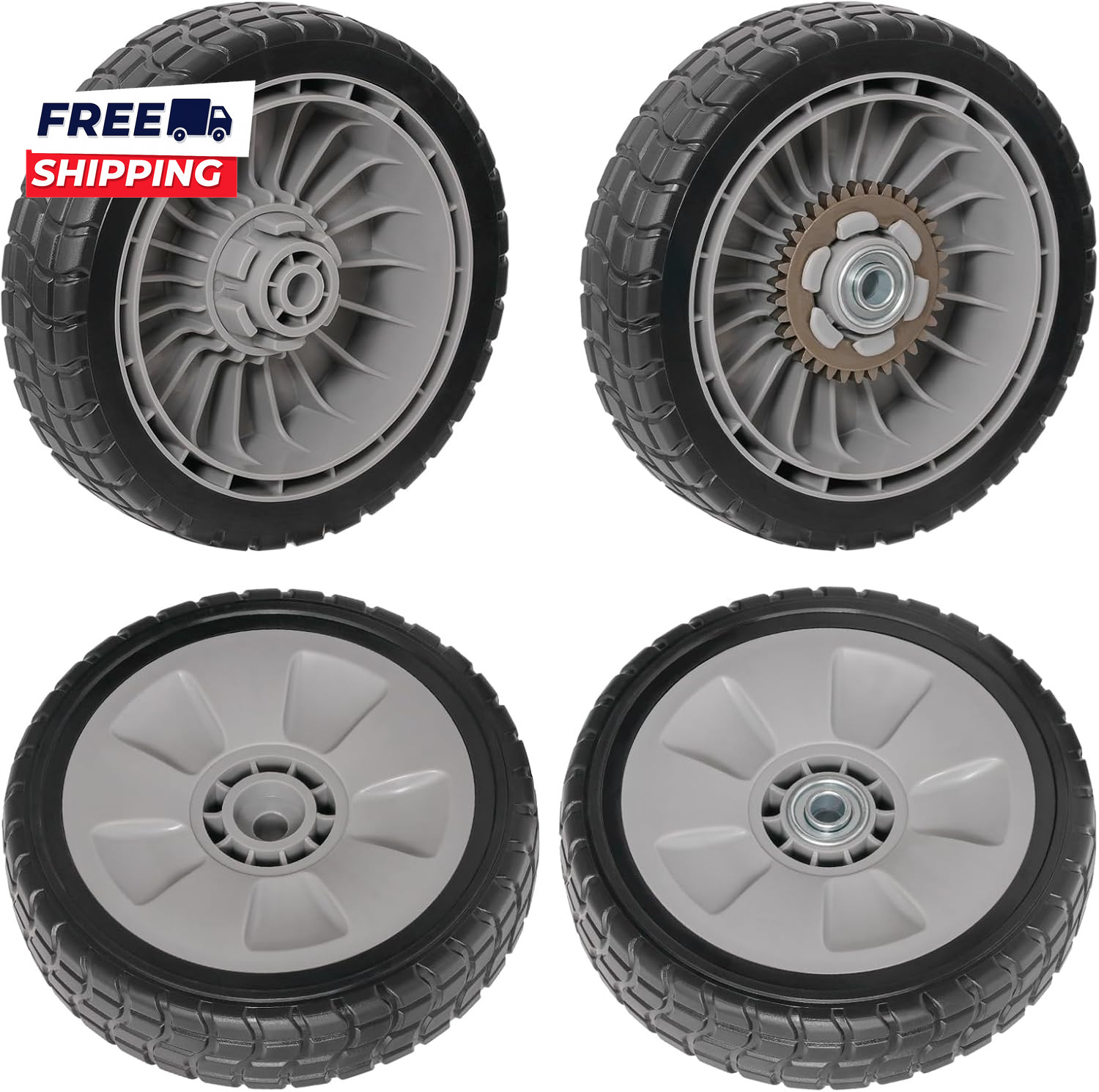 4 Pcs 8″ Lawn Mower Wheels Compatible with Honda HRR216 HRS216 HRT216 Lawn Mower