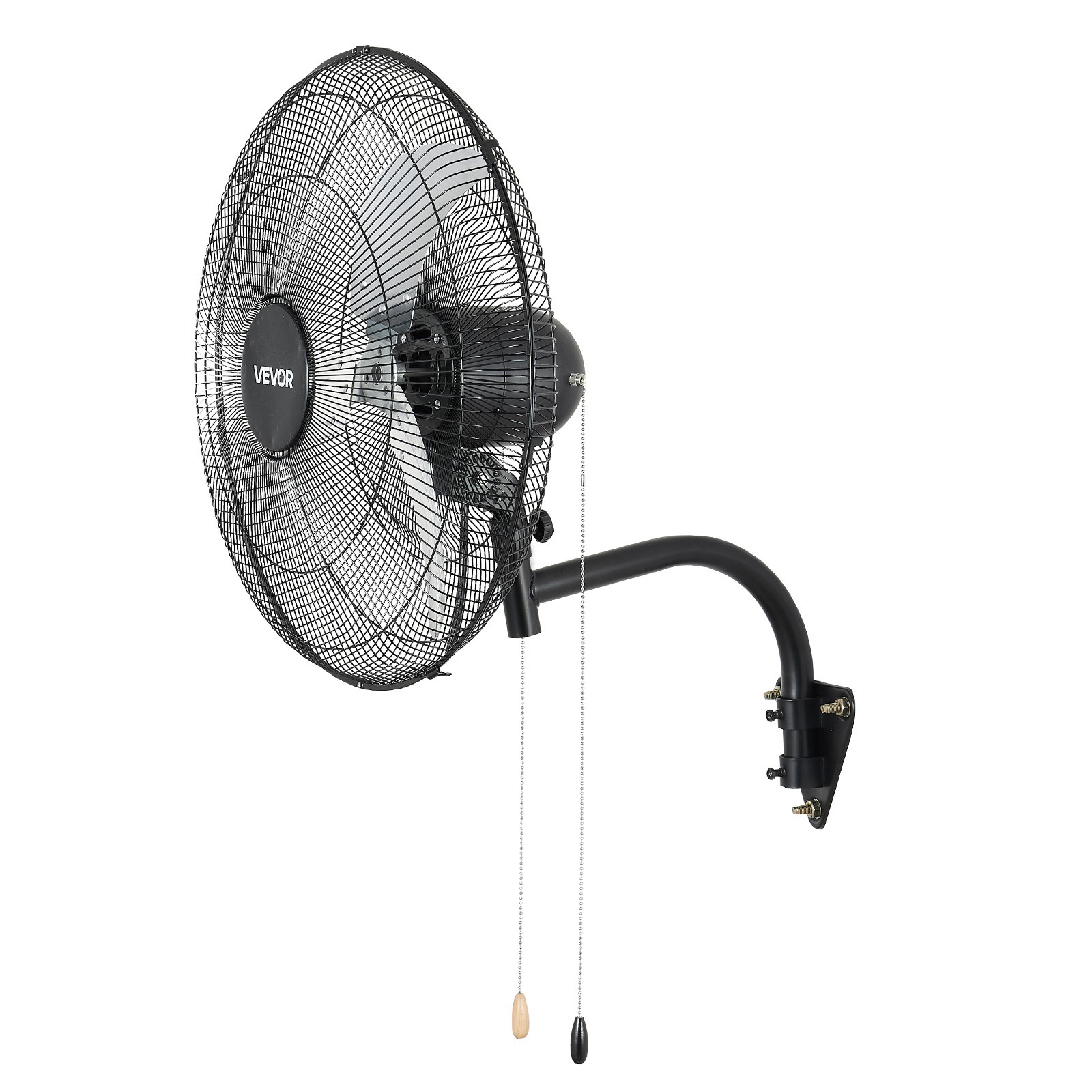 VEVOR 20 in Wall Mount Fan Oscillating 3 Speed Long Airflow Industrial Garage