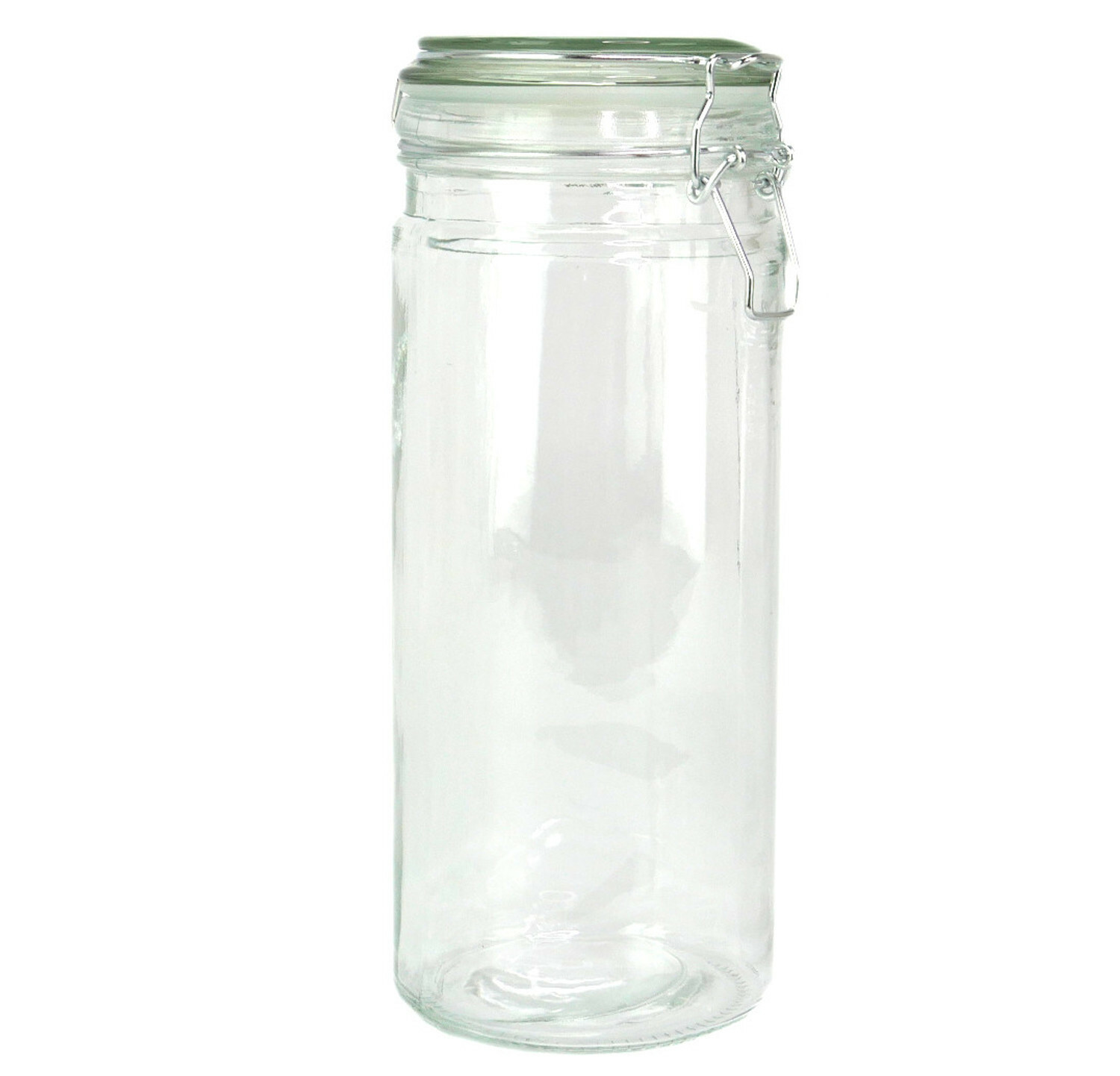 4 Coordinating Glass Storage Jars Canisters Containers Sealing Hinged Lids – New