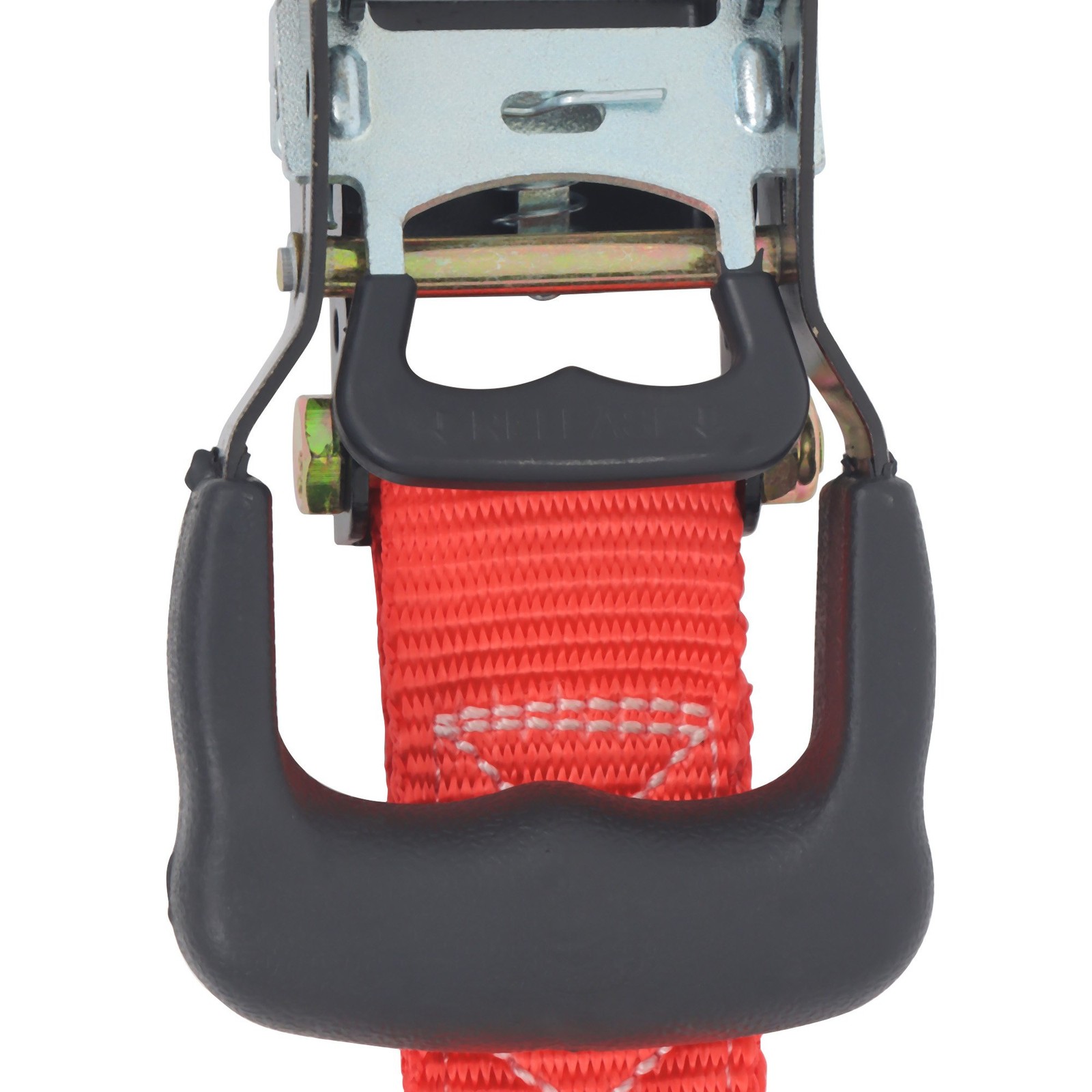 4 Pack 1.6″ x 8′ Ratchet Tie Down Straps Red 5208 lbs Break Strength w/ S Hooks