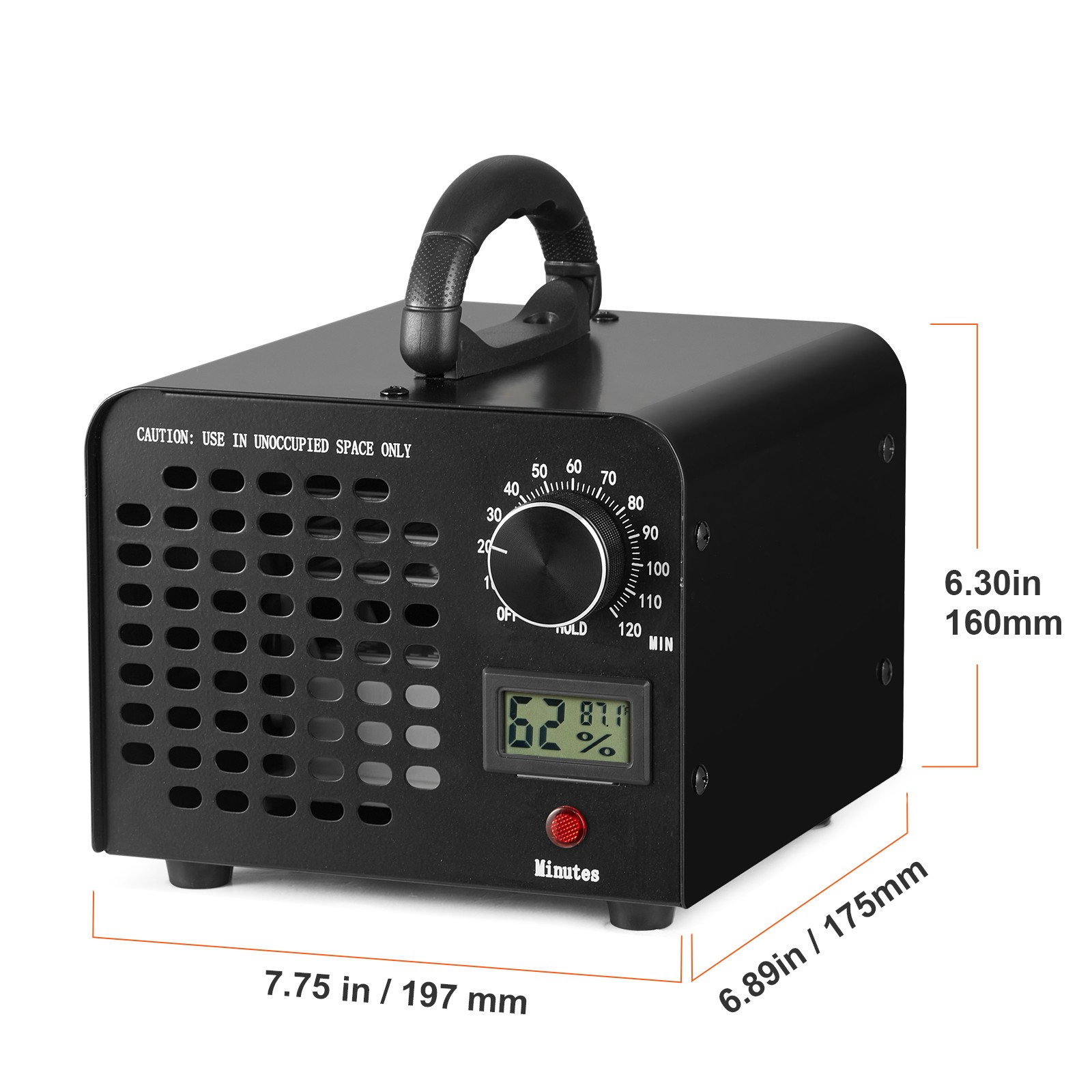 VEVOR 24000mg/h Ozone Generator Machine Air Purifier Ionizer Ozonator Timer Home