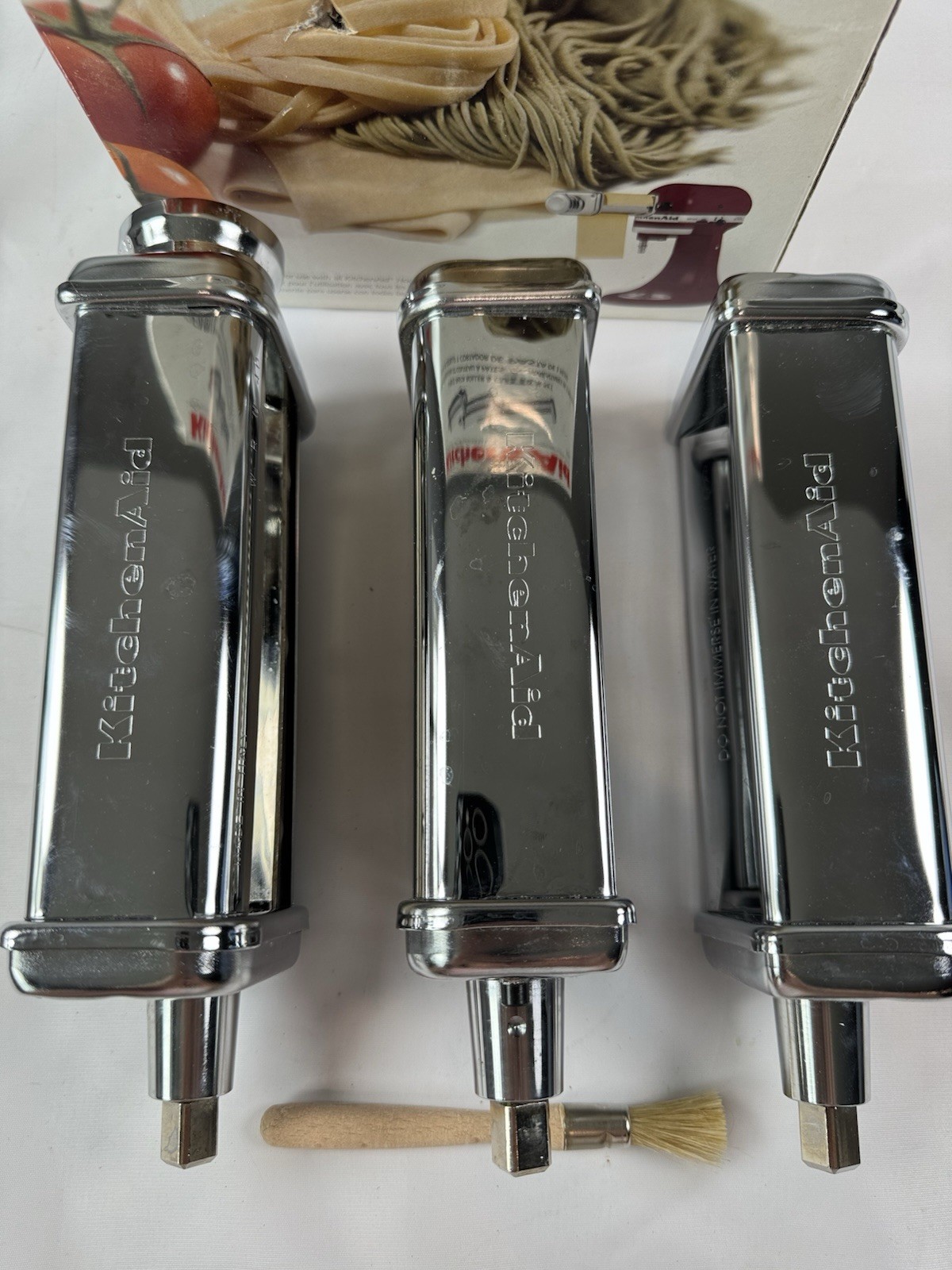 Kitchenaid 3 Piece Pasta Roller Cutter Set-See Pics + Description for Issue
