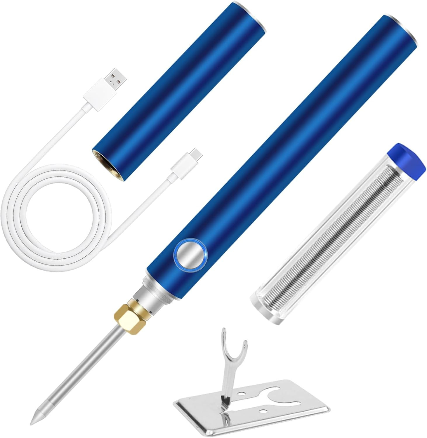 Cordless Soldering Iron Kit, Wireless Electric Soldering Gun Pen, 1100Mah Large