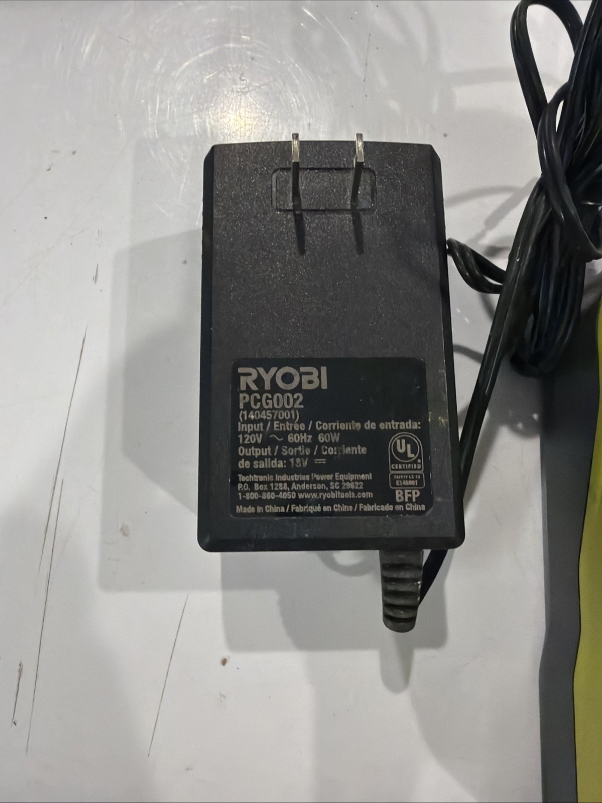 Genuine Ryobi 18V ONE+ Li-Ion Battery Charger PCG002