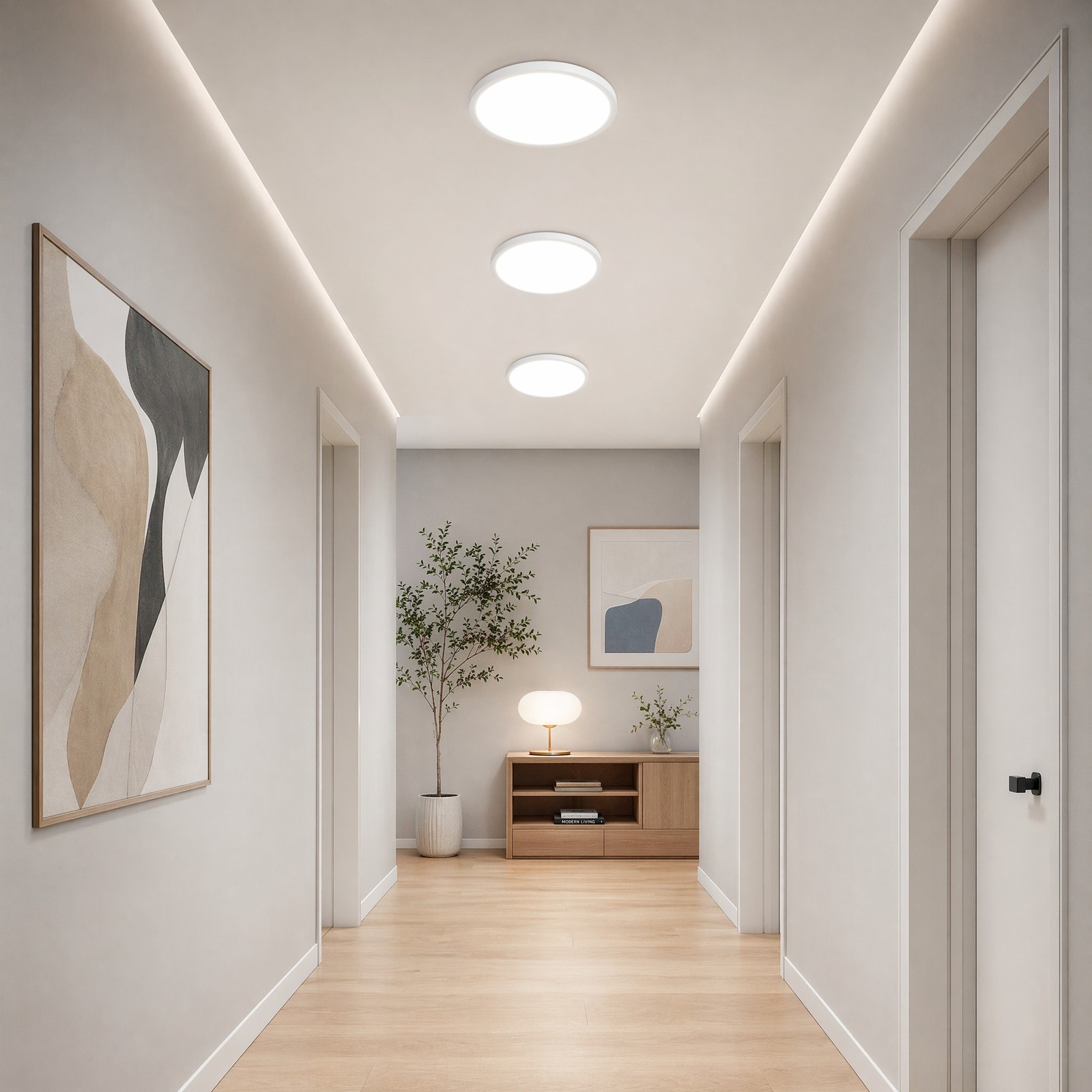 6 Pack 12 Inch 5CCT LED Ceiling Light Flush Mount Dimmable Fixture White 2880LM