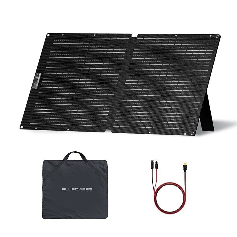 ALLPOWERS 600W Portable Power Station Generator LiFePO4 with 100W Solar Panel