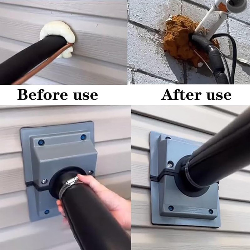 HVAC Wall Penetration & Line-Set Cover Kit Split System Adjustable Indoor/Outdoo