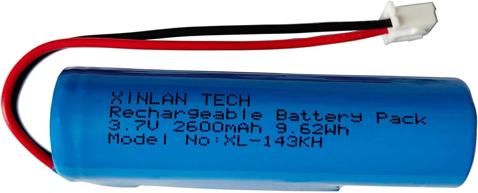 XINLANTECH 3.7V 2600Mah 18650 Rechargeable Li-Ion Battery with Jst XH2.54/2P Con