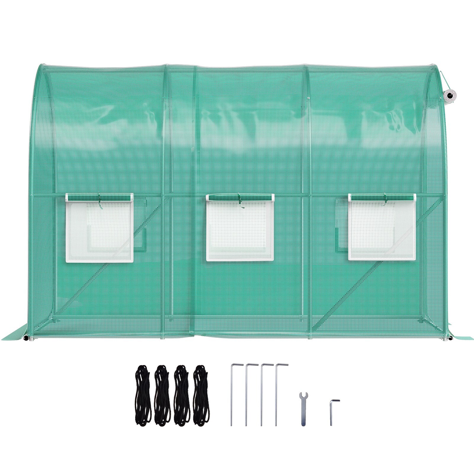 VEVOR Walk-in Tunnel Greenhouse Galvanized Frame Waterproof 9.8×6.6×6.6 ft