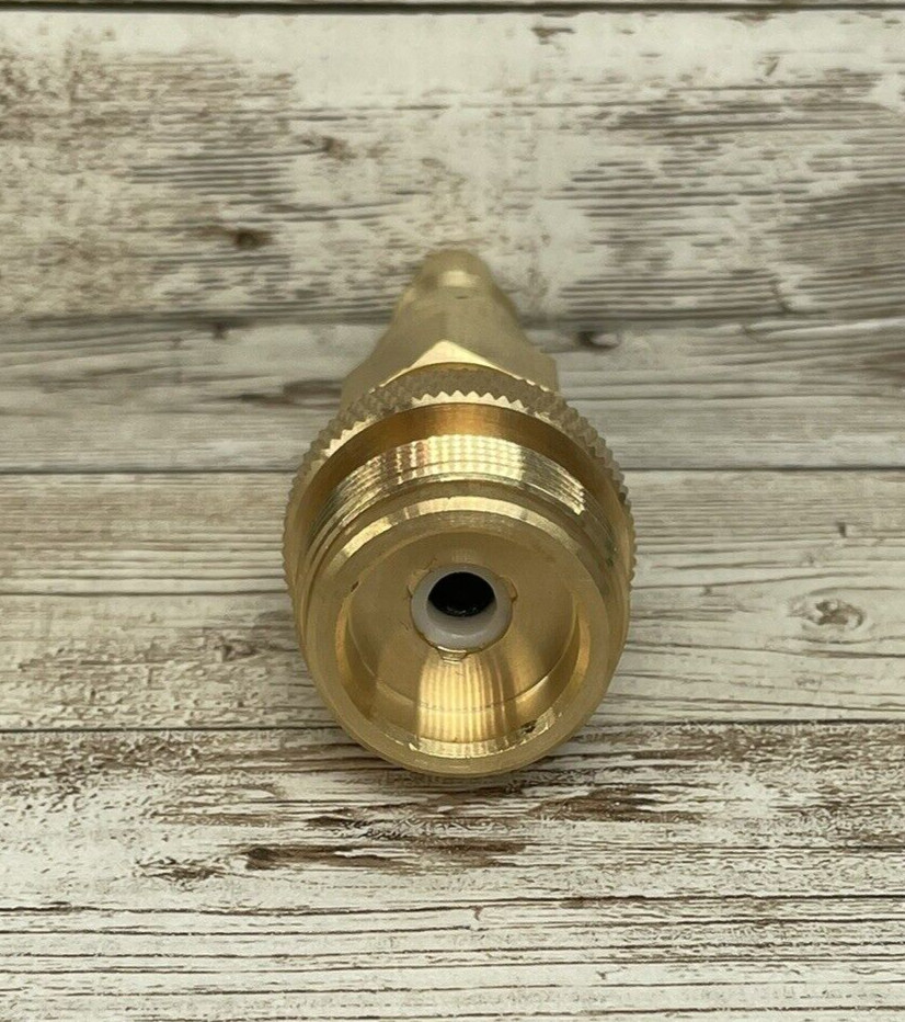 1Lb Propane Disposal Adapter Fitting with 1/4 Quick Connect Disconnect Adapter