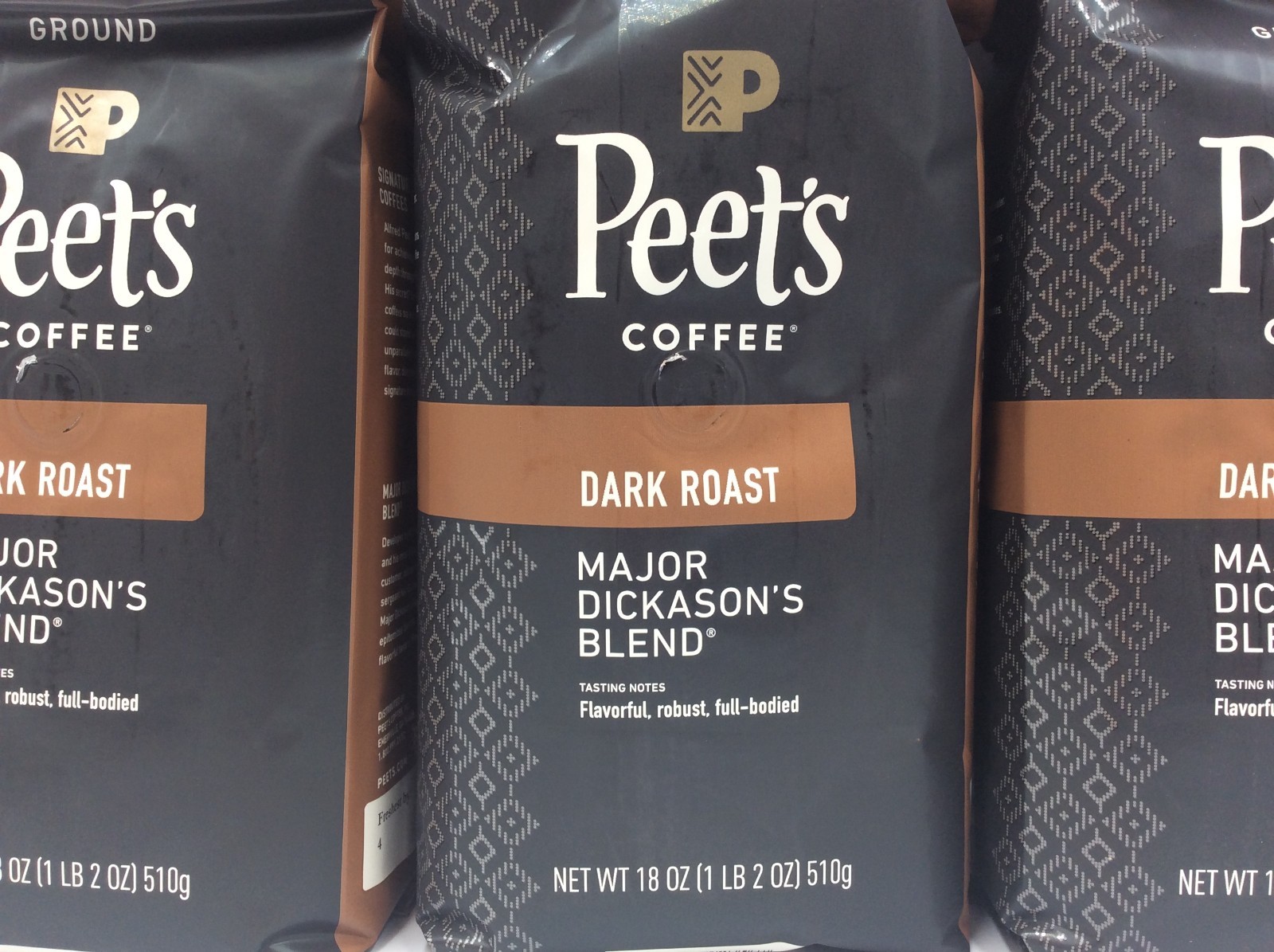 Peet’s Coffee Major Dickason Ground Coffee, Dark Roast, 6.75Lbs Total ☕AUG/2026☕
