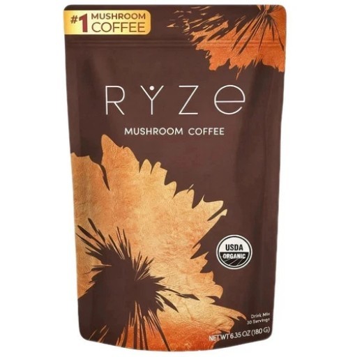 1Pack Organic Rýze Mushroom Coffee 30 Servings Instant Coffee Free Shipping New